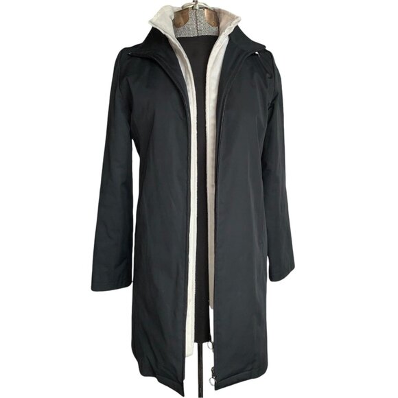 Weatherproof Womens Black Double Zip Warm Winter Jacket Quilted Lining, size S - Picture 1 of 6